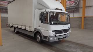 New In Stocklist For Sale  MERCEDES ATEGO 818 75 TONNE CURTAINSIDER  2006  MX06 NCE [upl. by Anaoy]