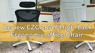 Review EZCARAY Highback Ergonomic office Chair [upl. by Yendor789]