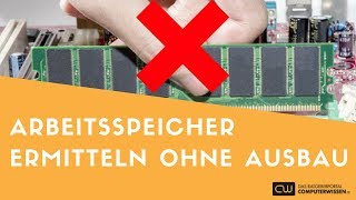 Installierten Arbeitsspeicher ermitteln  Windows 7  TUTORIAL [upl. by Bonne982]