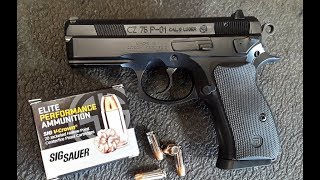 CZ 75 P01  Shooting amp Reviewing This Compact Pistol [upl. by Mloc]