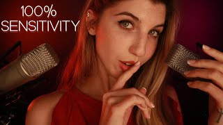 ASMR 100 SENSITIVITY EAR ATTENTION ♡  Tiko Chuckoo SkSk quotRelaxquot quotSleepquot etc [upl. by Eadas]