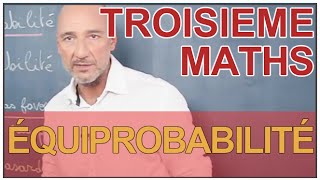 Notion de probabilité  équiprobabilité  Maths 3e  Les Bons Profs [upl. by Ruprecht]