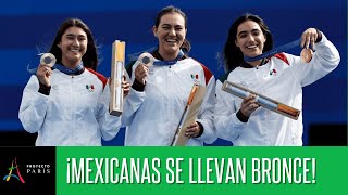 ¡Primera medalla para México Equipo femenil de tiro con arco gana el bronce en París 2024 [upl. by Yesrod969]