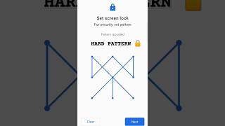 hard pattern lock screen virel love lock youtubeshorts 💞 lock video pattern [upl. by Laven]