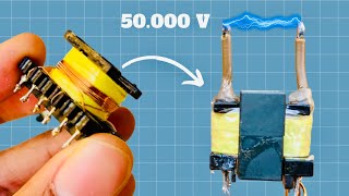 Comment Fabriquer Un Générateur Haute Tension 50 000V  Bobiner Un Transformateur électrique [upl. by Nam10]