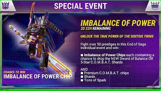 Transformers special event  IMBALANCE OF POWER  Sword of Balance [upl. by Einad]