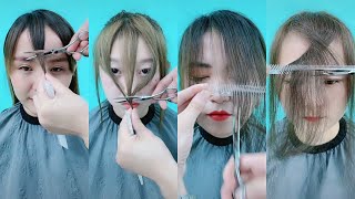 Las 4mejores formas para cortar el flequillo sin fallarThe4best ways to cut your bangs without fail [upl. by Aztiray590]