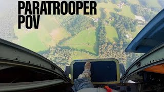 RAW VIDEO See paratroopers POV as he steps into the air [upl. by Charmion398]