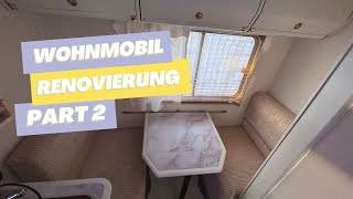 Ich renoviere mein Wohnmobil  Part 2 Die Tische wurden neu beklebt und das Bad bekam ein Glow up [upl. by Gomer853]