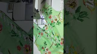 Watch Full Video ☝️☝️☝️☝️ V Shape Neck Design With Fabric Patti amp Lace shorts sewing viral [upl. by Qirat]