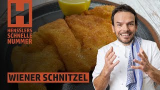 Schnelles Wiener Schnitzel Rezept von Steffen Henssler [upl. by Lesh170]