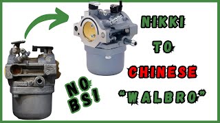 Eliminate Flooding Problems Replace Nikki Carburetor with Walbro [upl. by Yluj]