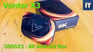 รีวิว Vontar x3  8K HDR Android Box  sound Digital amp DTS Audio [upl. by Charmain]