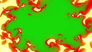 Fire border 1 greenscreen [upl. by Frentz]