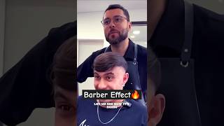 Barber effect Ļ😅Ļ tutorial barber haircut hairstyle fade diy barbershop fufufafa indonesia [upl. by Icnarf]