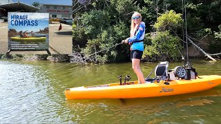 Hobie Compass Kayak Demo  Loading Launching and Fishing  On The Water Review [upl. by Delinda]