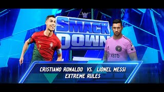 CR7 vs Messi  WWE SmackDown Extreme Rules Live Match [upl. by Lalita936]