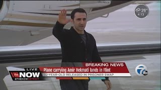 Amir Hekmati arrives in Flint after release [upl. by Ttoille]