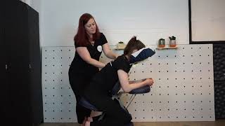 How To Perform a Corporate Chair Massage  Blys [upl. by Gallard]