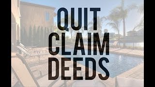 Quitclaim deed DIY Transferring property [upl. by Michell]