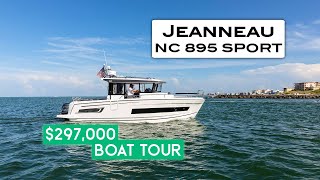 297k  2024 Jeanneau NC 895 Sport Walkthrough Tour [upl. by Derron]