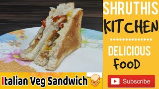 Italian Veg Sandwich Recipe in Tamil  Sandwich Recipe  Kids Special Snacks shruthiskitchendubai [upl. by Akihdar716]