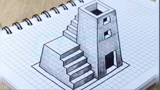 easy 3D drawing [upl. by Nus]