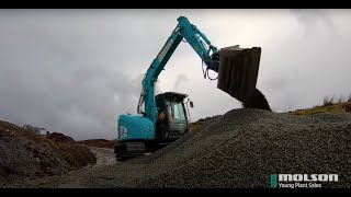 Kobelco SK75SR7 with SMP ST10 [upl. by Chloras]