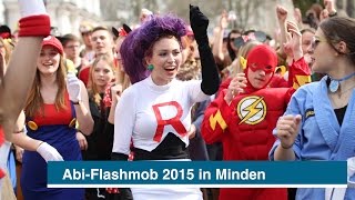 Flashmob der Abiturienten in der Mindener Innenstadt [upl. by Sixele]