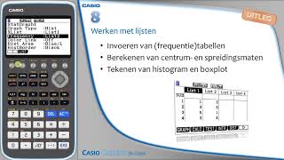 Casio fxCG50  Video 8 Werken met lijsten [upl. by Hallvard]