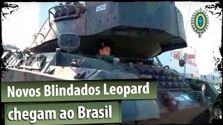 Novos blindados quotLeopardquot chegam ao Brasil  EN 126 [upl. by Nohsreg373]