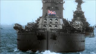 WW2  The Battle of the Atlantic Real Footage in Colour [upl. by Arualana]