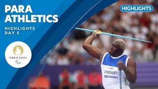 🏃 Para Athletics Highlights  Day 5  Paris 2024 Paralympic Games [upl. by Jenesia96]