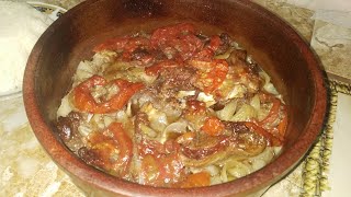 طريقه عمل طاجن الفخار بلحمه الراس روعه جربي How to make a veal casserole beef bourguignon [upl. by Anhsirk]