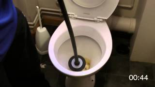 Unblock a toilet in 60 seconds DALROD [upl. by Westbrook]