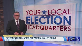 Knox County primary results unchanged after provisional ballot counts [upl. by Ykcor]