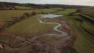 River Misbourne Restoration Amersham [upl. by Esiocnarf]