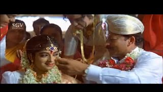 Dr Vishnuvardhan Marries Sithara With His Own Expenditure  Halunda Tavaru Kannada Movie Scene [upl. by Pavel]