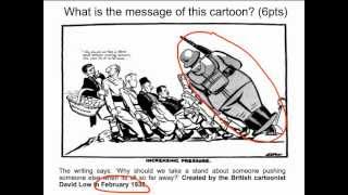 WW2 Appeasement  Cartoon Analysis Increasing Pressure [upl. by Drazze]