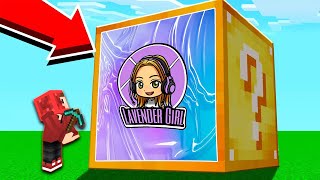 Minecraft Mods  Luckiest perfectgamingmachan amp Unluckiest LavenderGirlYT Block Race Challenge [upl. by Clarinda]