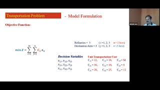 W2  Formulation of Transportation Problem [upl. by Meeka]