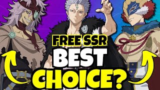 BEST FREE SSR TO CHOOSE  999 SELECTOR Black Clover Mobile [upl. by Atiuqa541]