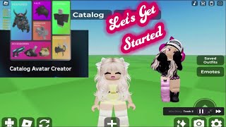 Catalog Avatar Creator Lets Get Started roblox catalogavatarcreator gaming games creator [upl. by Bordie]