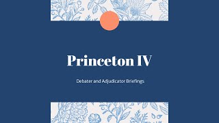 Princeton IV Judge Briefinig [upl. by Anrev]