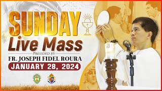 SUNDAY FILIPINO MASS TODAY LIVE II JANUARY 28 2024 II FR JOSEPH FIDEL ROURA [upl. by Esilahs]