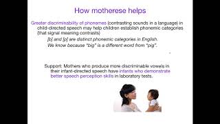 AcqOfLang1 Motherese and sound discriminability [upl. by Janos]