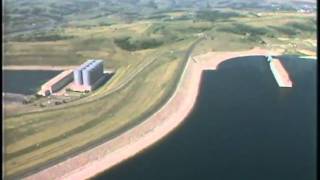 July 1989 aerial of the Garrison Dam [upl. by Travers]