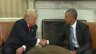 Trump Obama Meet at The White House Full Press Conference [upl. by Germana]