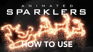 How to use  Gif Animated Sparklers Photoshop Action [upl. by Arhat615]