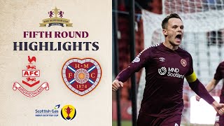 Airdrieonians 14 Heart of Midlothian  Scottish Gas Mens Scottish Cup Fifth Round Highlights [upl. by Bilicki]